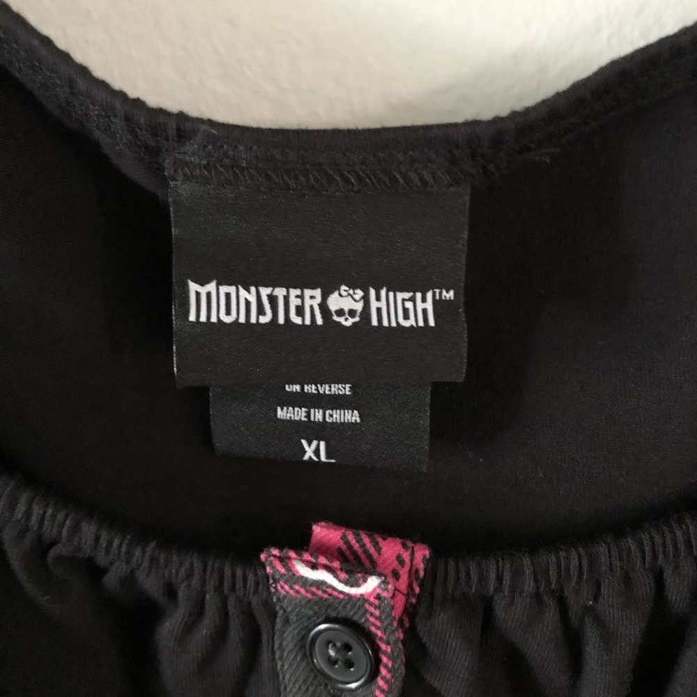 Monster High Skullette Lace Up Corset Top Goth Alt Fashion Halloween - Picture 7 of 7